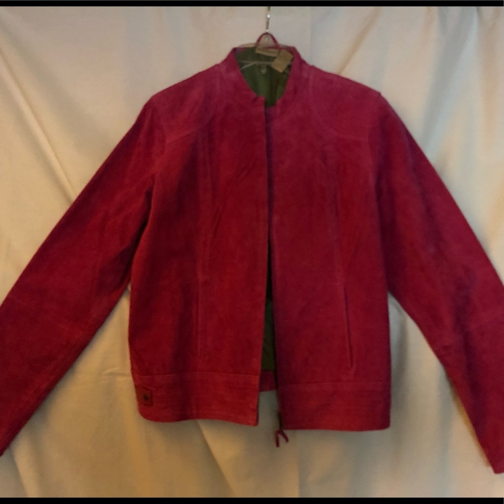 Ruff Hewn pink suede jacket